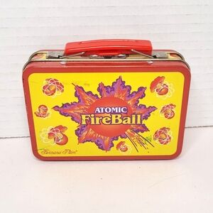 Atomic Fireball Vintage Miniature Tin Lunch Pail with Vintage Candy
